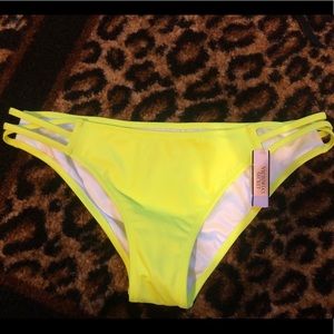 Victoria’s Secret neon yellow bikini bottom sz med